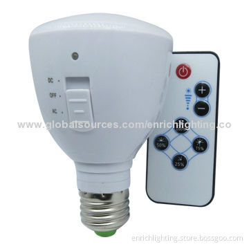 LED Rechargeable Light with Remote Controller, 85 to 265V AC Voltage